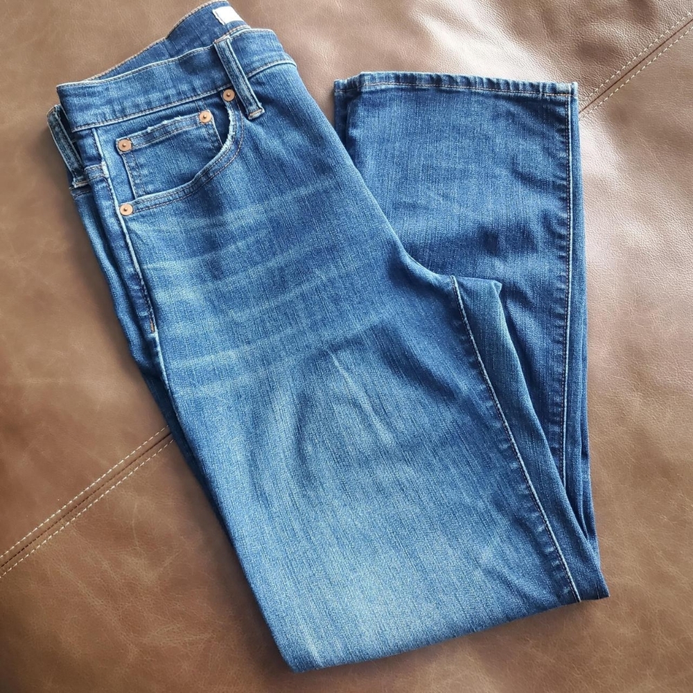 Madewell cali-demi boot women's denim in larkspur wash - size 26